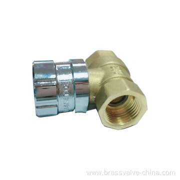 Hot forging brass magnetic lockable ball valve